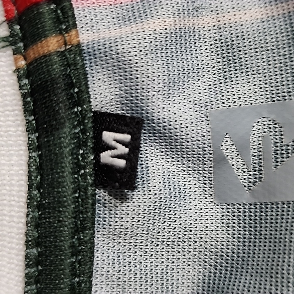 Southpole Green Camo Red Black Gold & White Stripe 100% Polyester Shirt Sz. M - Picture 5 of 6